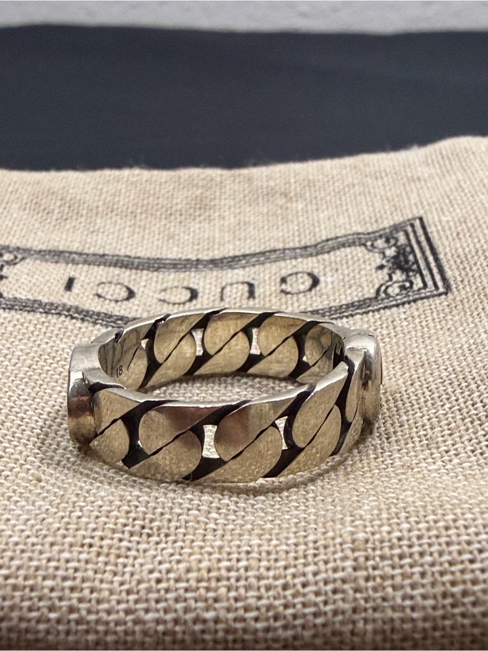 Gucci interlocking G Silver Ring - Picture 4 of 8